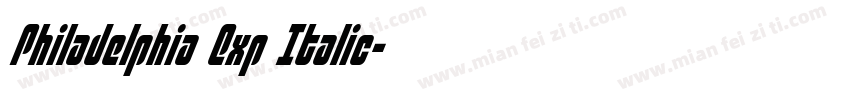 Philadelphia Exp Italic字体转换